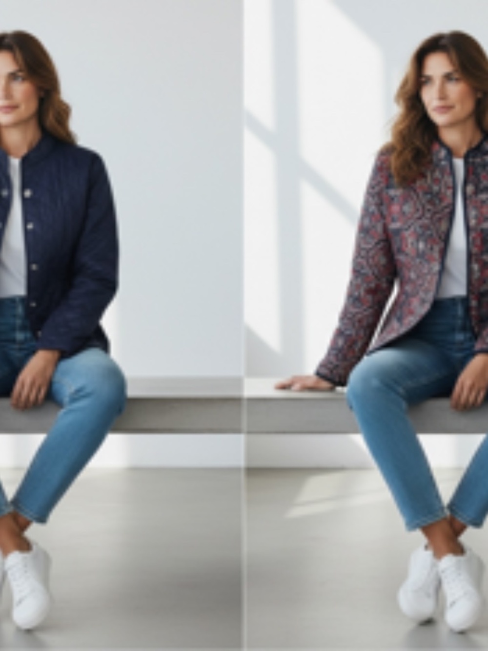 NWT Chico's Reversible Lightweight Quilted Jacket Size ! - Picture 2 of 14
